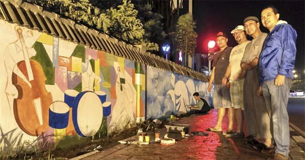 Seni Mural Mulai Hiasi Kota Batam